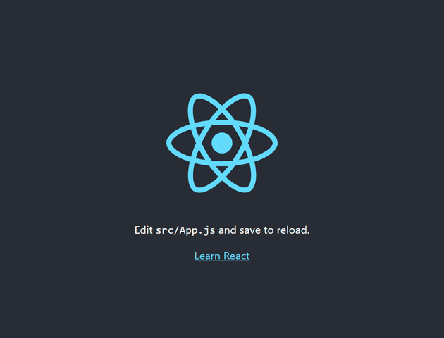 React Welcome Screen